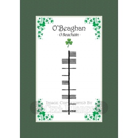 O'Beaghan - Ogham Last Name