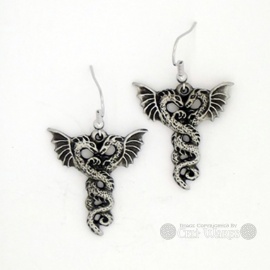 2 Dragons Earrings