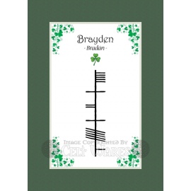 Brayden - Ogham First Name