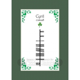Cyril - Ogham First Name