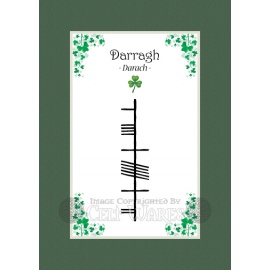 Darragh - Ogham First Name