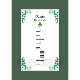Denis - Ogham First Name