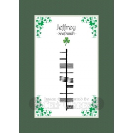 Jeffrey - Ogham First Name