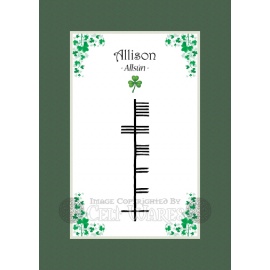 Allison - Ogham First Name