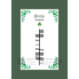 Bridie - Ogham First Name