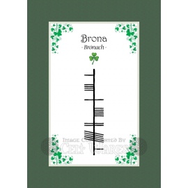 Brona - Ogham First Name