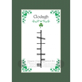 Clodagh - Ogham First Name