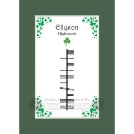 Ellyson - Ogham First Name