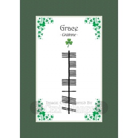 Grace - Ogham First Name