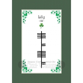 Lily - Ogham First Name
