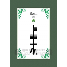 Rose - Ogham First Name