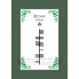 Brown - Ogham Last Name