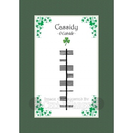 Cassidy - Ogham Last Name