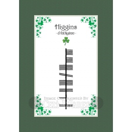 Higgins - Ogham Last Name