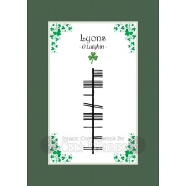 Lyons - Ogham Last Name