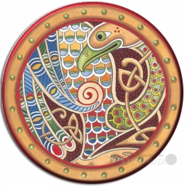 Celtic Coasters 4pk - Bird in Circle