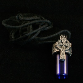 Celtic Cross Bottle Pendant