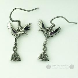 Celtic Hummingbird Earrings