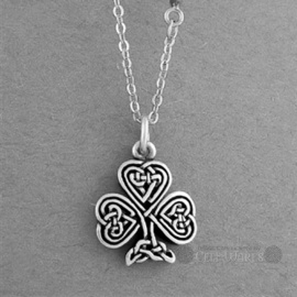 Celtic Knot Shamrock Necklace