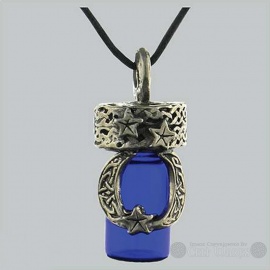 Celtic Moon Bottle Pendant