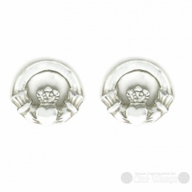 Claddagh Post Sterling Silver Earrings