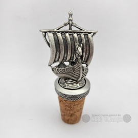 Viking Ship Bottle Stopper