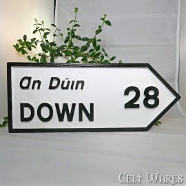 Down Road Sign