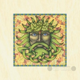 Green Man - Celtic Greeting Card