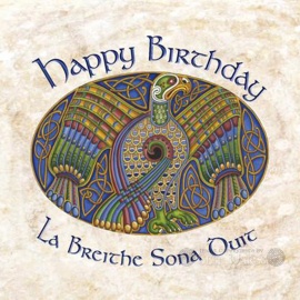 Happy Birthday - Celtic Card - Blue Eagle
