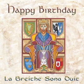 Happy Birthday - Celtic Card - Brian Boru