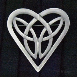 Heart Knot Brooch