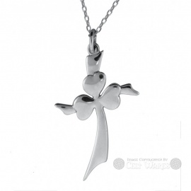 Shamrock Cross Silver Pendant