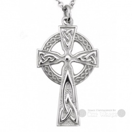 Large Silver High Cross Pendant