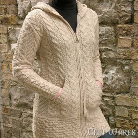 Merino Hooded Jacket with Pockets (Parsnip)