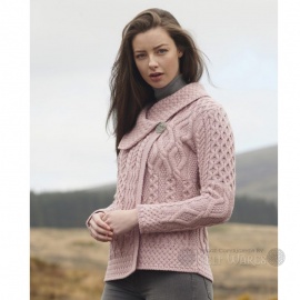 One Button Cardigan - Pink