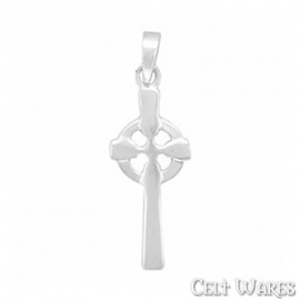 Plain Celtic Cross Silver Pendant