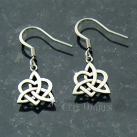 Sister Knot Large Dangle Earrings