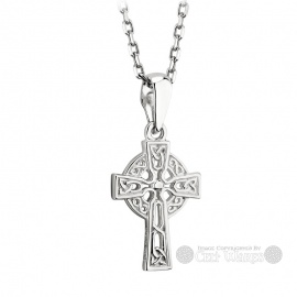 Small Celtic Cross Silver Pendant