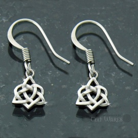 Trinity Heart Dangles Earrings