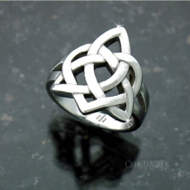 Trinity Heart Ring