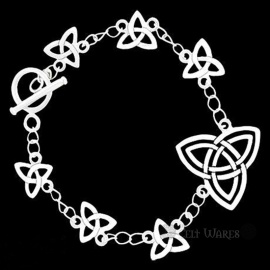 Trinity Knot Toggle Bracelet (6+1)