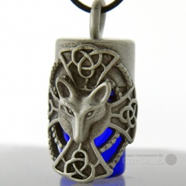 Wolf Bottle Pendant