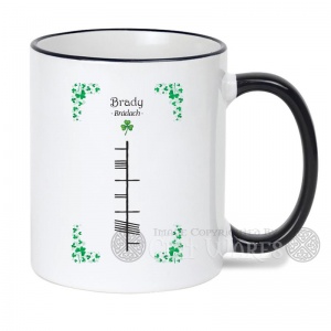 Brady (First Name) - Ogham Mug