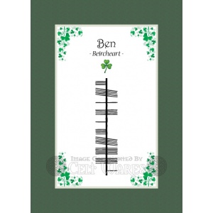 Ben - Ogham First Name