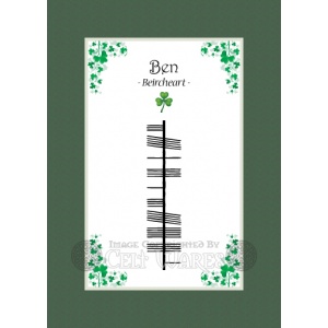 Ben - Ogham First Name