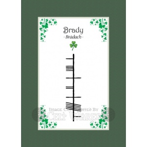 Brady - Ogham First Name