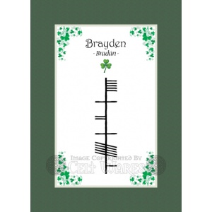 Brayden - Ogham First Name