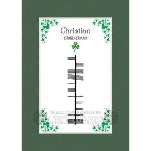 Christian - Ogham First Name