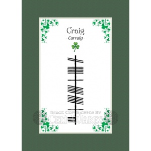 Craig - Ogham First Name