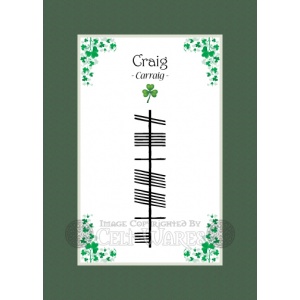 Craig - Ogham First Name